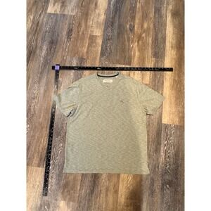 Vintage 2000's Men's Tommy Bahama Sage Green V-neck Performance T-shirt